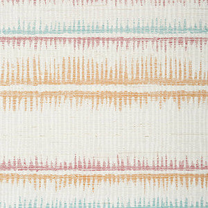 Thibaut Wallpaper Passage Melon and Turquoise T24139