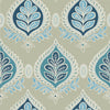 Thibaut Wallpaper MIDLAND - Aqua and Beige