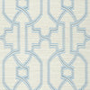 Thibaut Wallpaper Promenade Cream and Blue T277