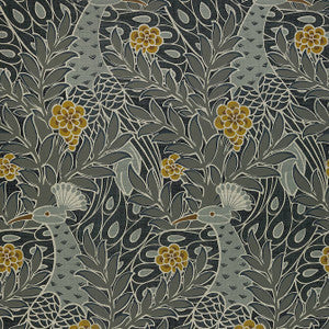 Thibaut Wallpaper Desmond Black and Charcoal T2919