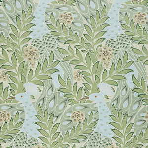 Thibaut Wallpaper Desmond Aqua and Green T2922