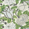 Thibaut Wallpaper Mitford Green and White T2949