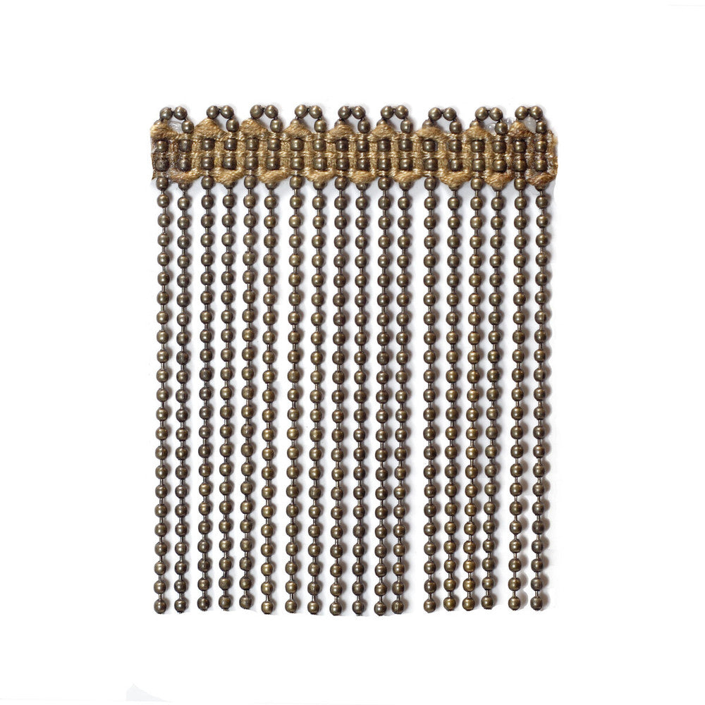 Ball/Chain Bull Bronze by Kravet Couture Designer Trim SOPRANO COLLECTION METAL - 99%;VISCOSE - 1% Egypt Horizontal: and Vertical: 3.5 - Swanky Fabrics -