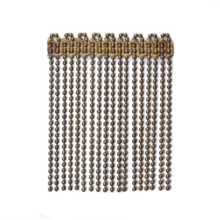 Ball/Chain Bull Bronze by Kravet Couture Designer Trim SOPRANO COLLECTION METAL - 99%;VISCOSE - 1% Egypt Horizontal: and Vertical: 3.5 - Swanky Fabrics -
