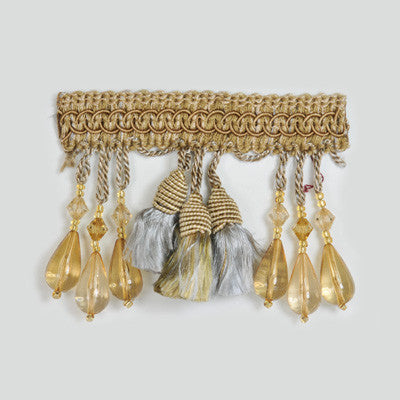 Beaded Tassel by Kravet Design Designer Trim - RAYON - 70%;ACRYLIC - 30% China LIGHT Horizontal: 0 and Vertical: 0 0 - Swanky Fabrics -