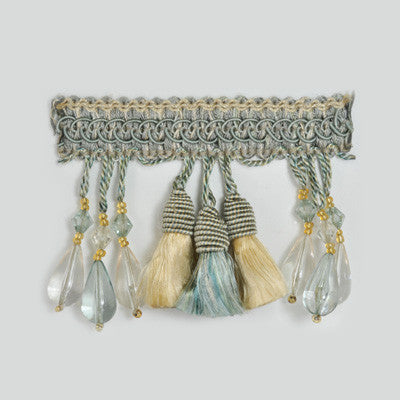 Beaded Tassel by Kravet Design Designer Trim - RAYON - 70%;ACRYLIC - 30% China LIGHT Horizontal: 0 and Vertical: 0 0 - Swanky Fabrics -