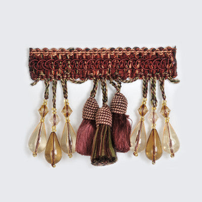 Beaded Tassel by Kravet Design Designer Trim - RAYON - 70%;ACRYLIC - 30% China LIGHT Horizontal: 0 and Vertical: 0 0 - Swanky Fabrics -