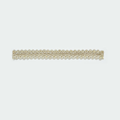 Gimp by Kravet Design Designer Trim - RAYON - 31%;COTTON - 25%;NYLON - 14%;VISCOSE - 13%;POLYESTER - 9%;LUREX - 8% China LIGHT Horizontal: 0 and Vertical: 0 0.375 - Swanky Fabrics -