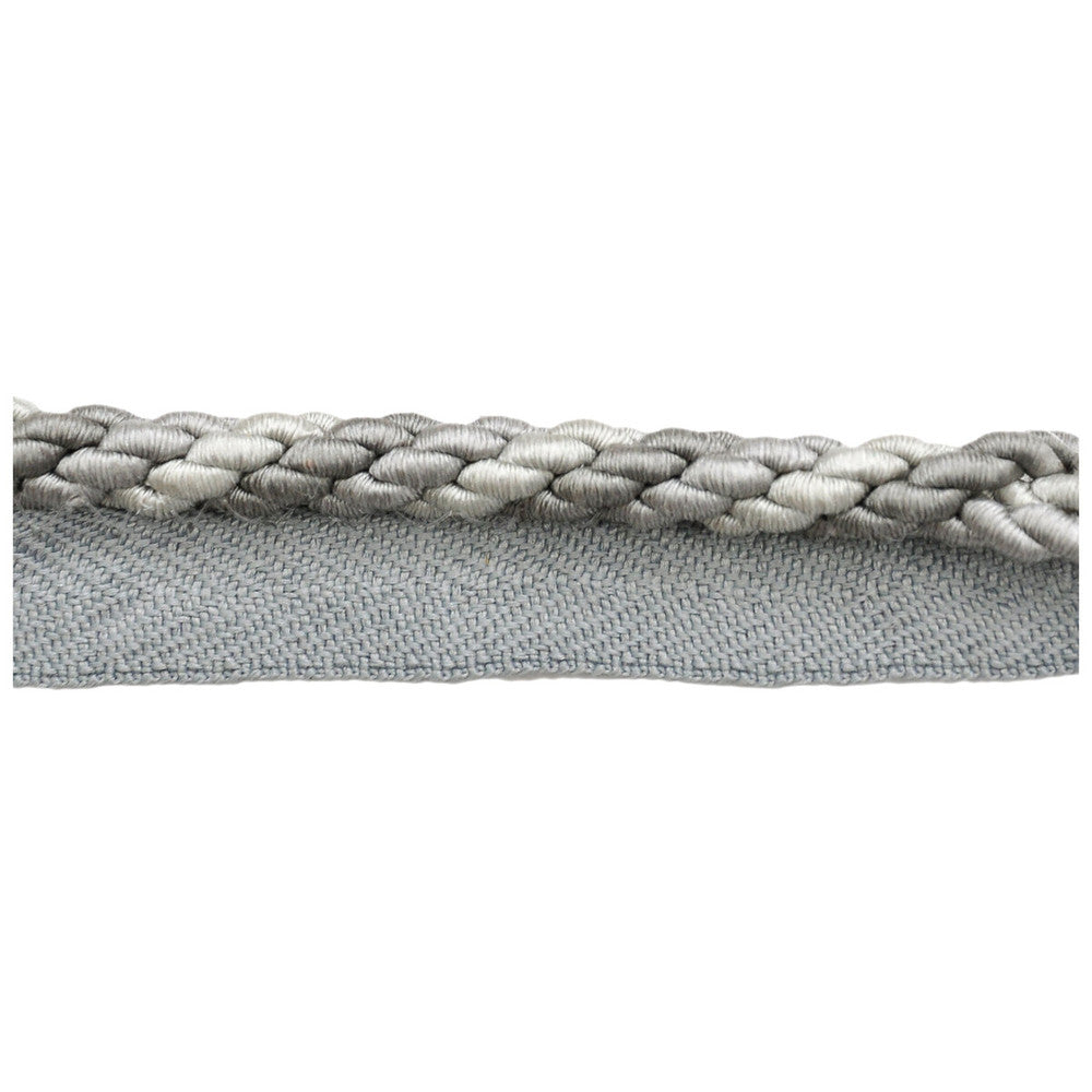 Tonal Cord Grey Frost by Kravet Couture Designer Trim CALVIN KLEIN COLLECTION COTTON - 58%;SILK - 28%;POLYESTER - 14% China Horizontal: and Vertical: 0.25 - Swanky Fabrics -