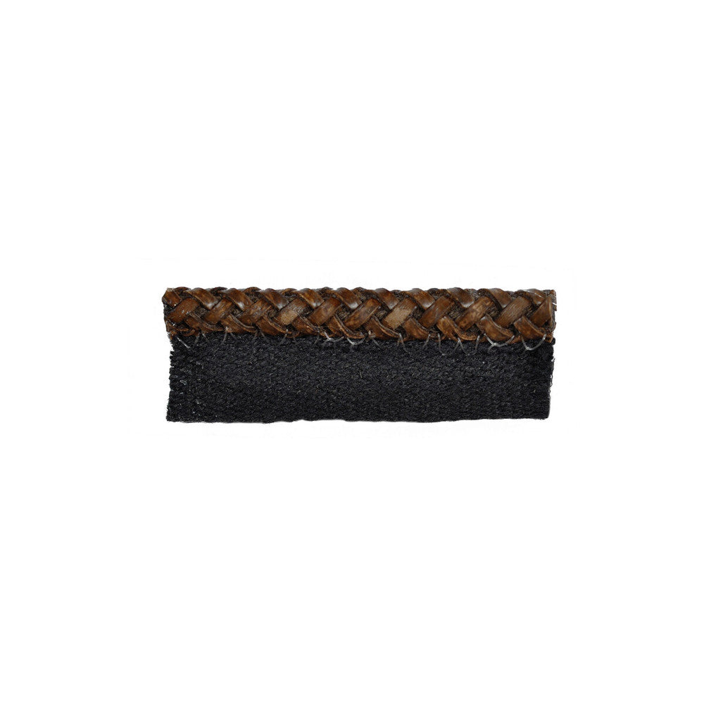 Disco Chocolate by Kravet Couture Designer Trim - POLYURETHANE - 91%;COTTON - 9% Spain - Horizontal: - and Vertical: - 0.75 - Swanky Fabrics -