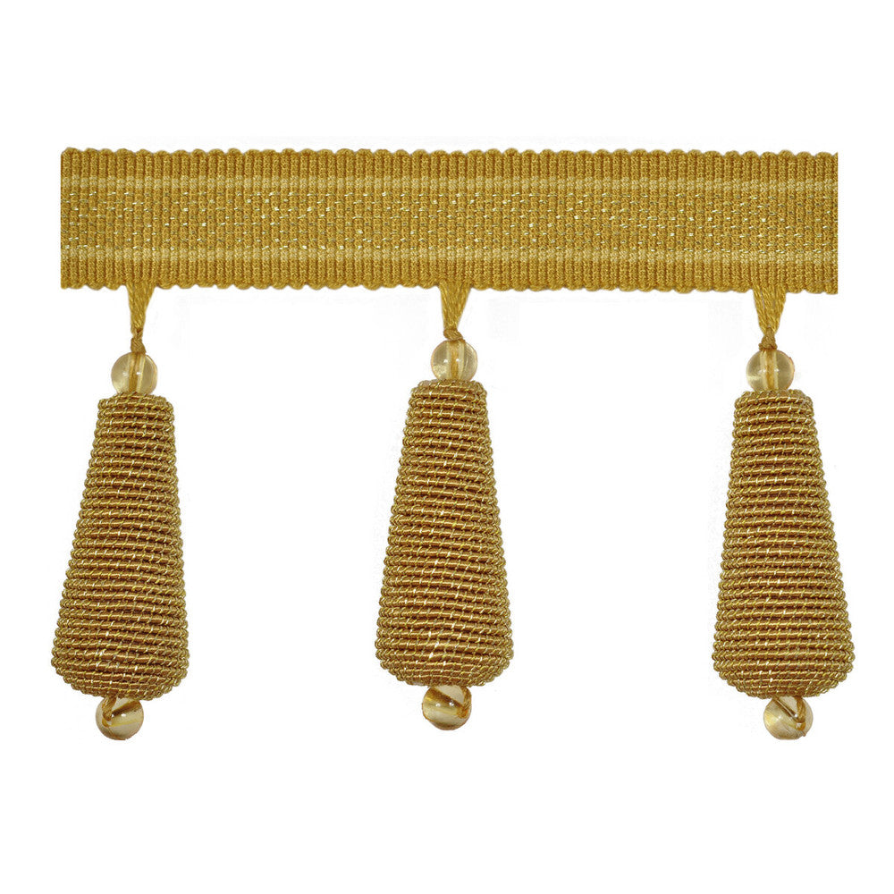 Gilded Teardrop Gold by Kravet Design Designer Trim - RAYON - 40%;COTTON - 36%;METALLIC - 11%;VISCOSE - 10%;POLYESTER - 3% China - Horizontal: - and Vertical: - 3 - Swanky Fabrics -