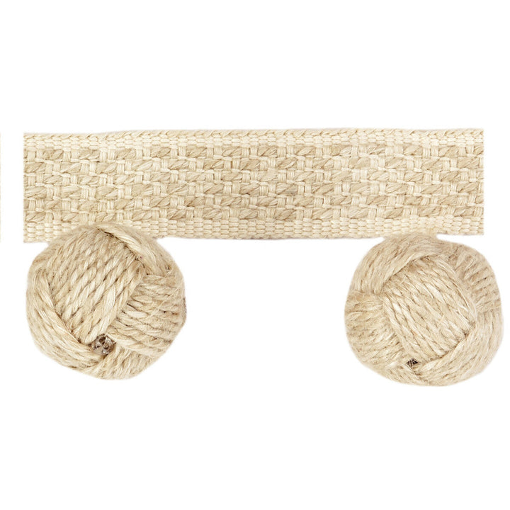 Monkey Fist Salt by Kravet Couture Designer Trim - WOOD - 46%;LINEN - 30%;JUTE - 20%;VISCOSE - 4% Egypt - Horizontal: - and Vertical: - 2 - Swanky Fabrics -