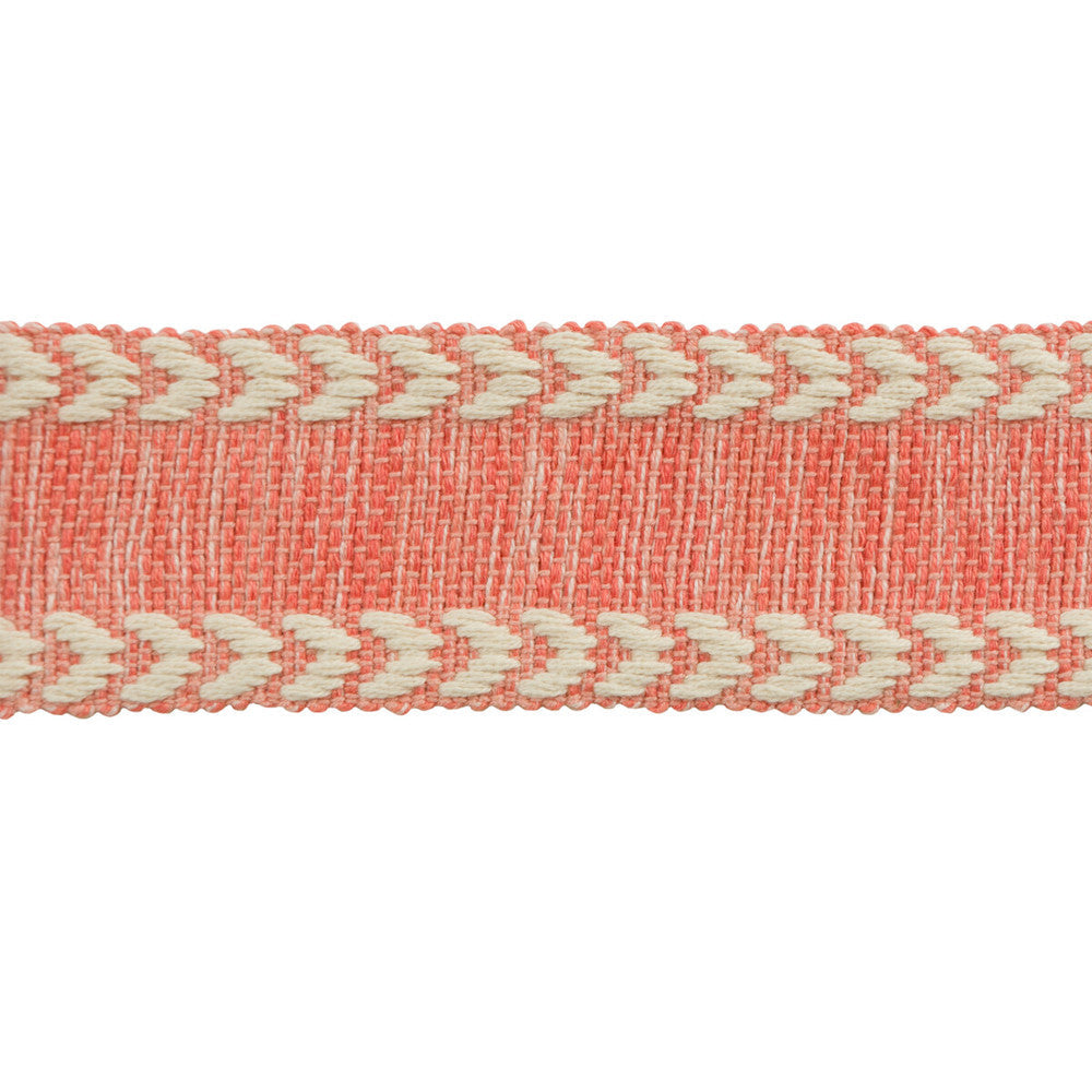 Suraj Coral by Kravet Design Designer Trim ECHO HEIRLOOM INDIA TRIM COLLECTION COTTON - 100% Egypt - Horizontal: - and Vertical: - 1.75 - Swanky Fabrics -