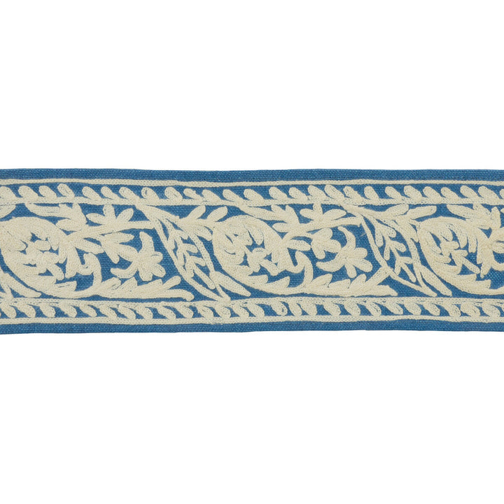 Neeta Indigo by Kravet Design Designer Trim ECHO HEIRLOOM INDIA TRIM COLLECTION LINEN - 55%;VISCOSE - 45% India - Horizontal: - and Vertical: - 3 - Swanky Fabrics -