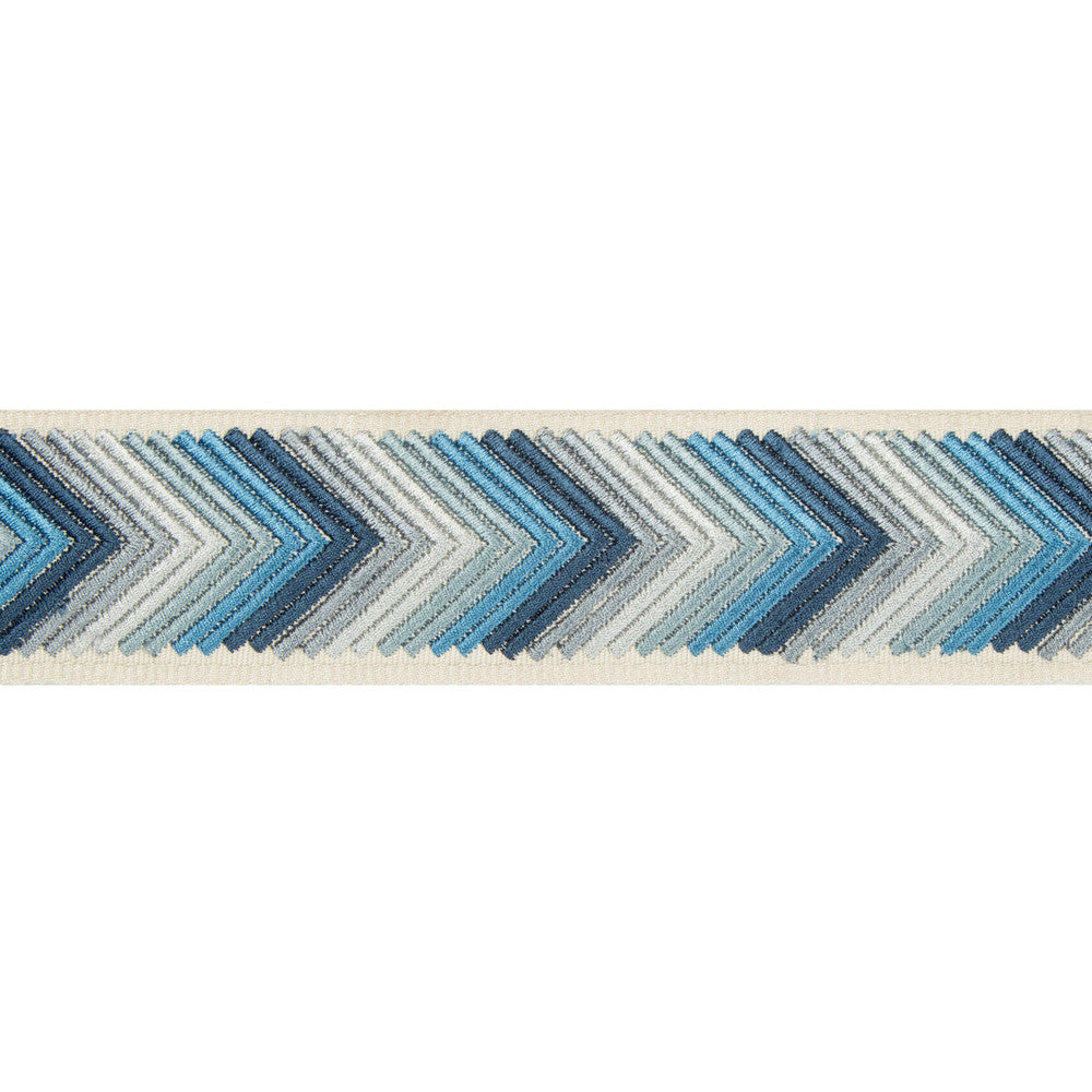 Arrowhead Admiral by Kravet Couture Designer Trim BRAIDS BANDS & BORDERS RAYON - 51%;POLYESTER - 49% India - Horizontal: 1.57 and Vertical: 1 1.77 - Swanky Fabrics -