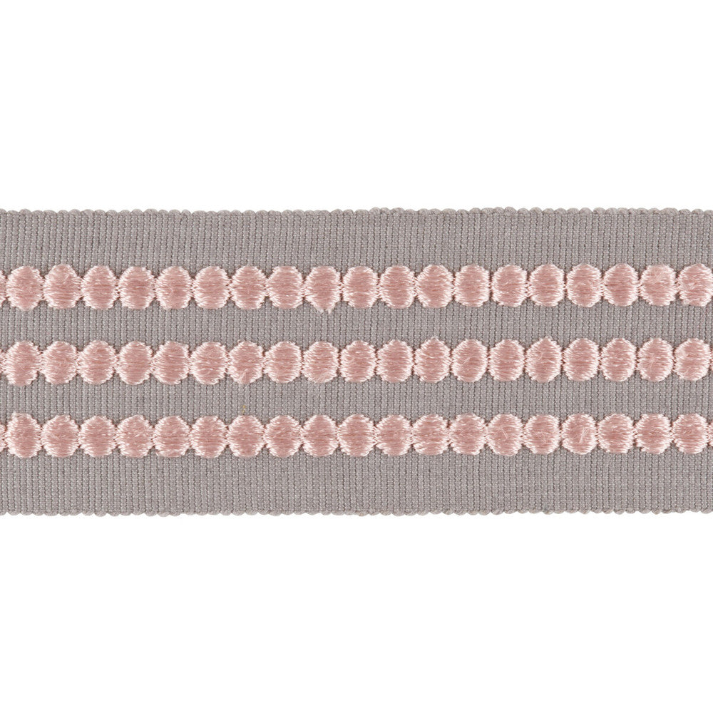 Triple Dot Blush by Kravet Design Designer Trim KATE SPADE COLLECTION COTTON - 85%;RAYON - 15% India Horizontal: and Vertical: 1.5 - Swanky Fabrics -