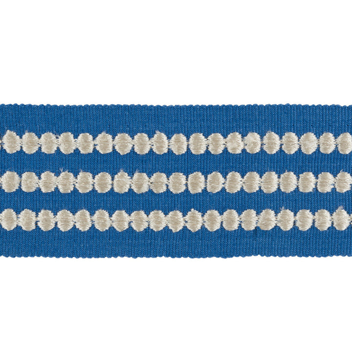 Triple Dot Cornflower by Kravet Design Designer Trim KATE SPADE COLLECTION COTTON - 85%;RAYON - 15% India Horizontal: and Vertical: 1.5 - Swanky Fabrics -