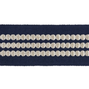 Kravet Trim Triple Dot Navy