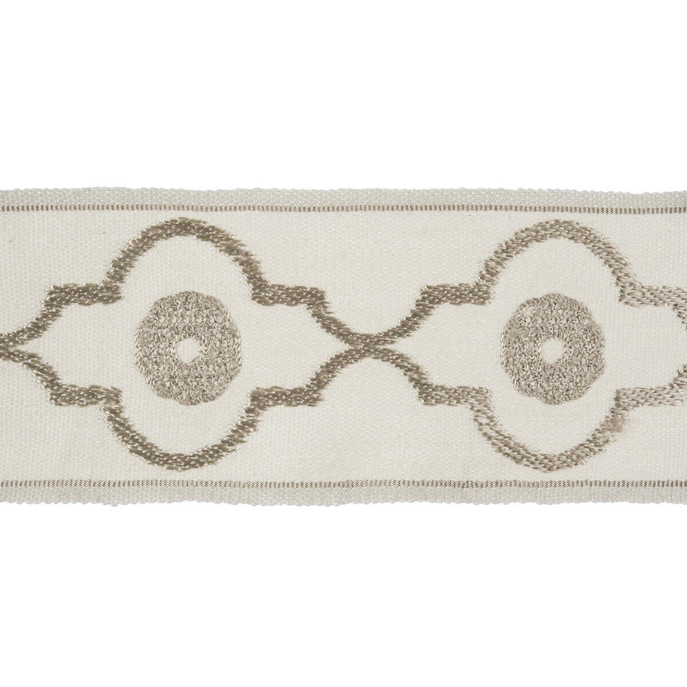 Ogee Chain Dove by Kravet Design Designer Trim CANDICE OLSON COLLECTION LINEN - 43%;RAYON - 33%;VISCOSE - 24% China Horizontal: and Vertical: 2.95 - Swanky Fabrics -