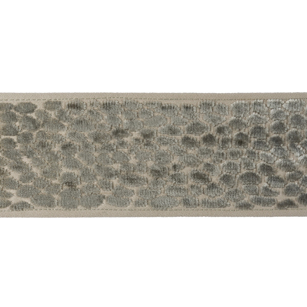 Velvet Pebble Platinum by Kravet Design Designer Trim CANDICE OLSON COLLECTION COTTON - 56%;VISCOSE - 44% India - Horizontal: - and Vertical: - 2.5 - Swanky Fabrics -