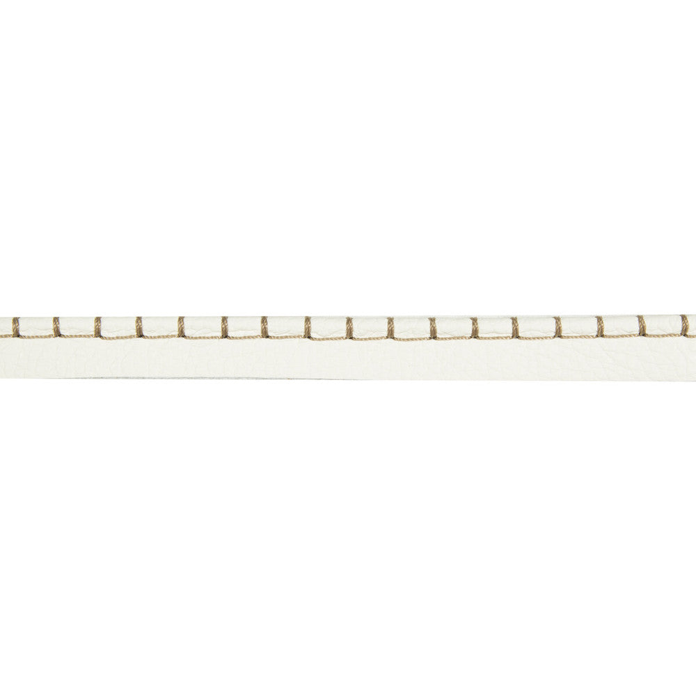 Whip Stitch Cord Chalk by Kravet Design Designer Trim LEATHER TRIM COW HIDE - 90%;COTTON - 5%;POLYESTER - 5% Austria Horizontal: and Vertical: 2.5 - Swanky Fabrics -