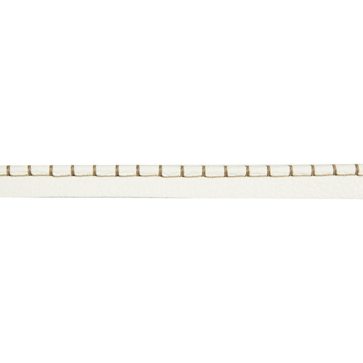 Whip Stitch Cord Chalk by Kravet Design Designer Trim LEATHER TRIM COW HIDE - 90%;COTTON - 5%;POLYESTER - 5% Austria Horizontal: and Vertical: 2.5 - Swanky Fabrics -