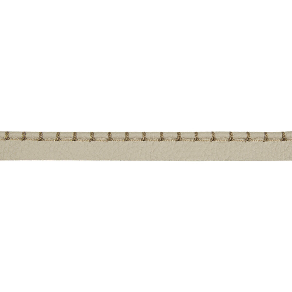 Whip Stitch Cord Stone by Kravet Design Designer Trim LEATHER TRIM COW HIDE - 90%;COTTON - 5%;POLYESTER - 5% Austria Horizontal: and Vertical: 2.5 - Swanky Fabrics -