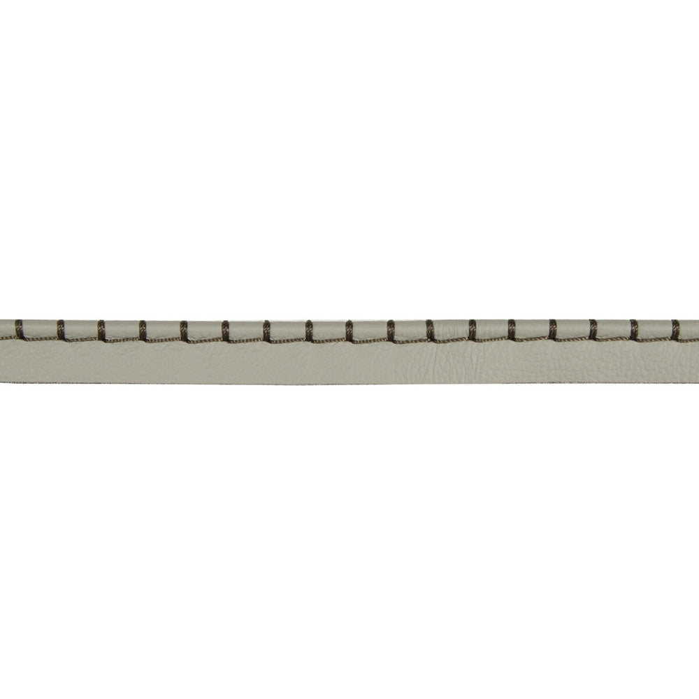 Whip Stitch Cord Steel by Kravet Design Designer Trim LEATHER TRIM COW HIDE - 90%;COTTON - 5%;POLYESTER - 5% Austria Horizontal: and Vertical: 2.5 - Swanky Fabrics -