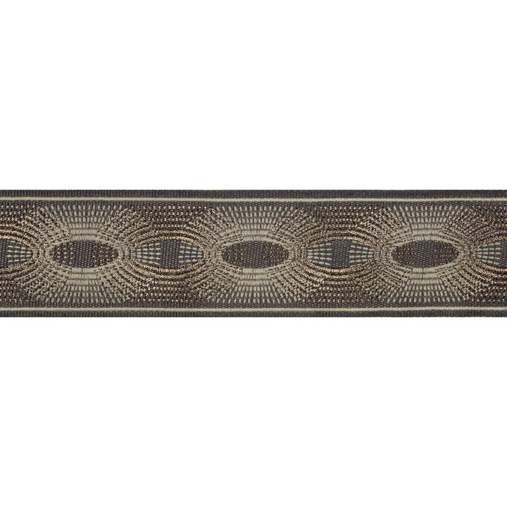 Deco Rays Smoke by Kravet Design Designer Trim BRAIDS BANDS & BORDERS LINEN - 35%;POLYESTER - 32%;VISCOSE - 20%;METALLIC - 13% China - Horizontal: - and Vertical: - 3 - Swanky Fabrics -