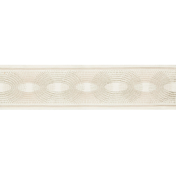 Deco Rays Oyster by Kravet Design Designer Trim BRAIDS BANDS & BORDERS LINEN - 35%;POLYESTER - 32%;VISCOSE - 20%;METALLIC - 13% China - Horizontal: - and Vertical: - 3 - Swanky Fabrics -