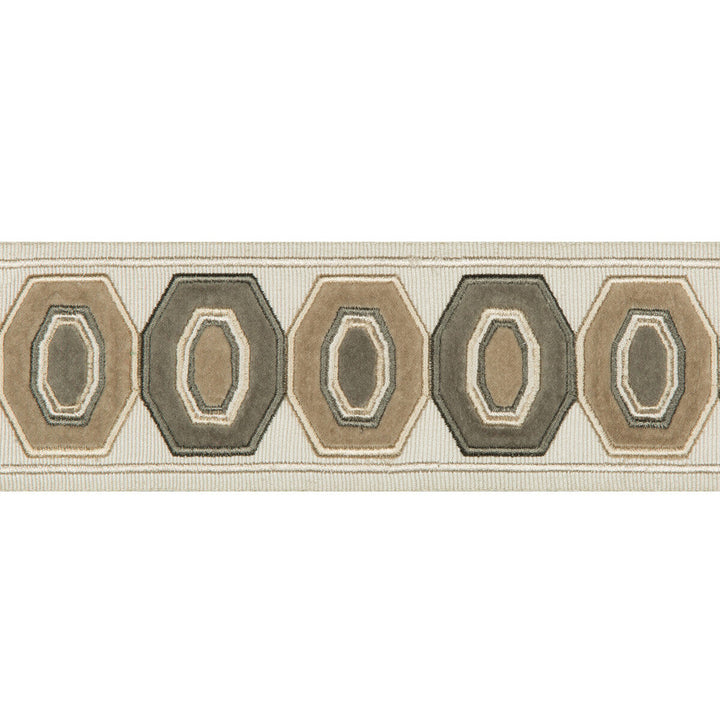 Geodex Linen by Kravet Design Designer Trim BRAIDS BANDS & BORDERS RAYON - 75%;COTTON - 25% India Horizontal: 3 and Vertical: 12.7 3 - Swanky Fabrics -