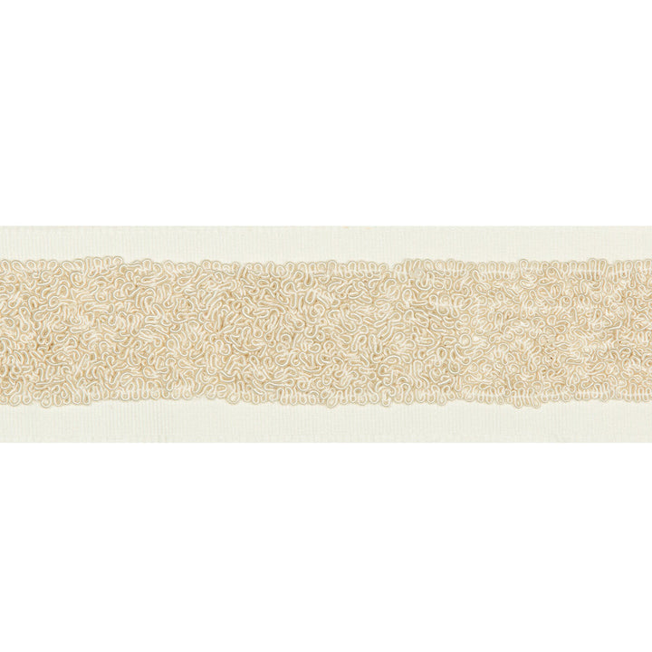 Aswirl Ivory by Kravet Design Designer Trim BRAIDS BANDS & BORDERS COTTON - 50%;VISCOSE - 50% India Horizontal: and Vertical: 2.5 - Swanky Fabrics -