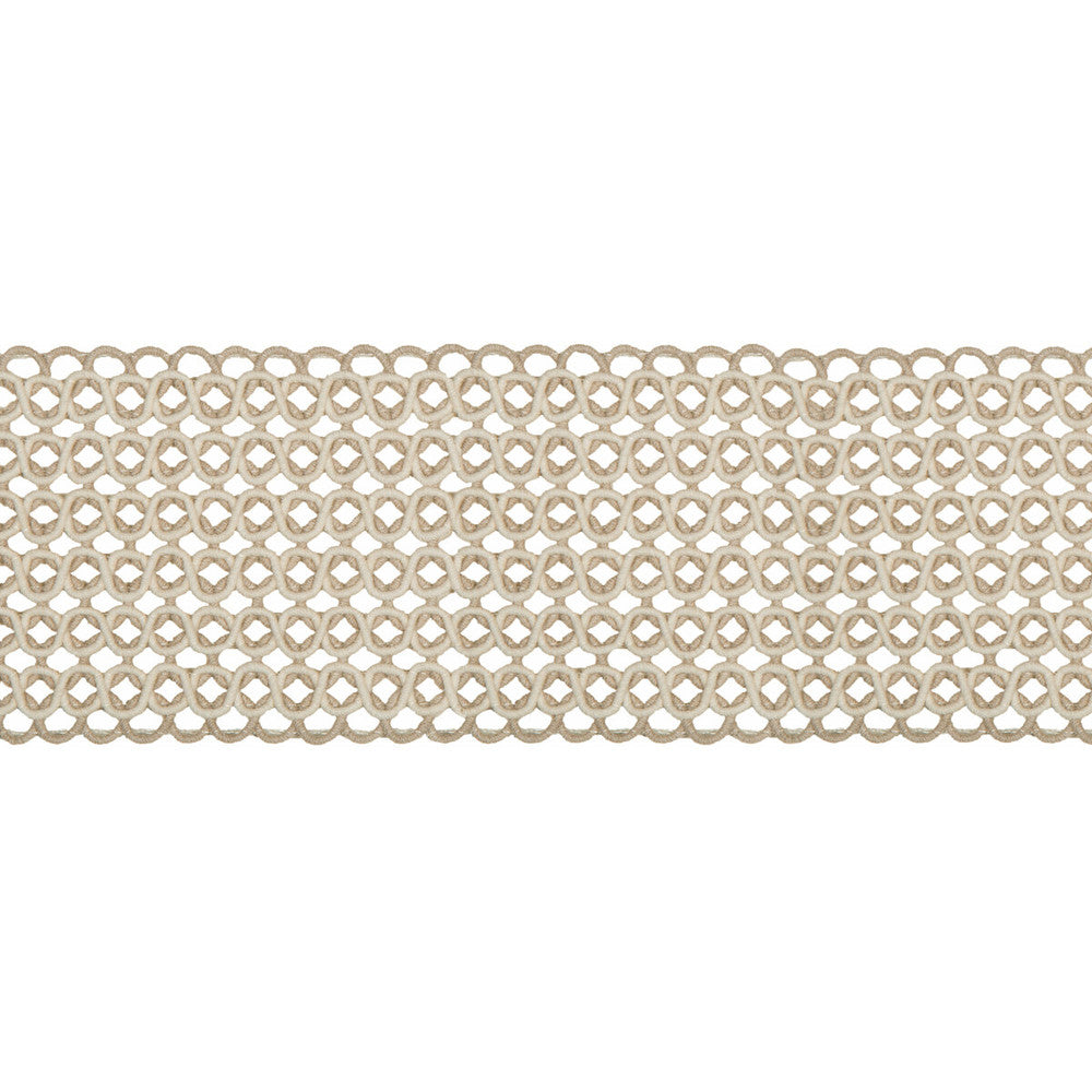 Hammock Border Limestone by Kravet Design Designer Trim PERFORMANCE TRIM INDOOR/OUTDOOR POLYACRYLIC - 97%;POLYESTER - 3% Germany - Horizontal: - and Vertical: - 2.76 - Swanky Fabrics -