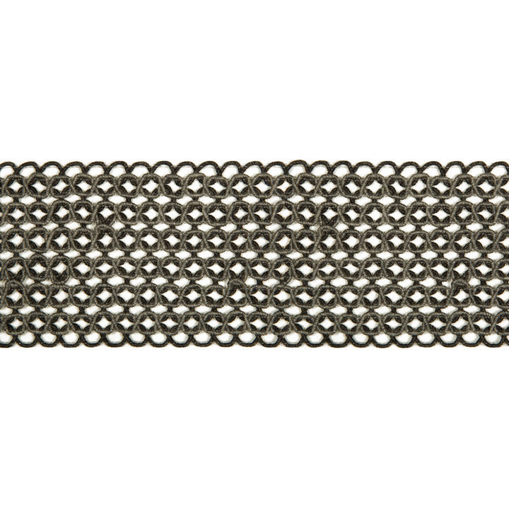 Hammock Border Graphite by Kravet Design Designer Trim PERFORMANCE TRIM INDOOR/OUTDOOR POLYACRYLIC - 97%;POLYESTER - 3% Germany Horizontal: and Vertical: 2.76 - Swanky Fabrics -