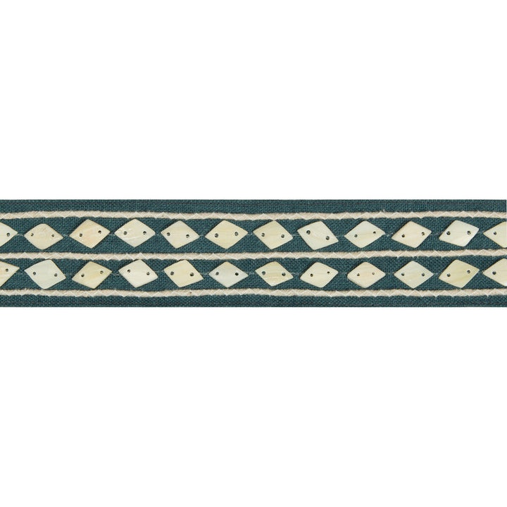 Shell Collector Pacific by Kravet Basics Designer Trim JEFFREY ALAN MARKS OCEANVIEW LINEN - 50%;SHELL - 30%;JUTE - 17%;COTTON - 3% India Horizontal: 1.9 and Vertical: 0.75 1.75 - Swanky Fabrics -