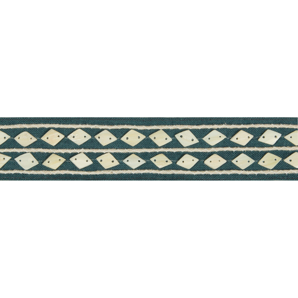 Shell Collector Pacific by Kravet Basics Designer Trim JEFFREY ALAN MARKS OCEANVIEW LINEN - 50%;SHELL - 30%;JUTE - 17%;COTTON - 3% India Horizontal: 1.9 and Vertical: 0.75 1.75 - Swanky Fabrics -