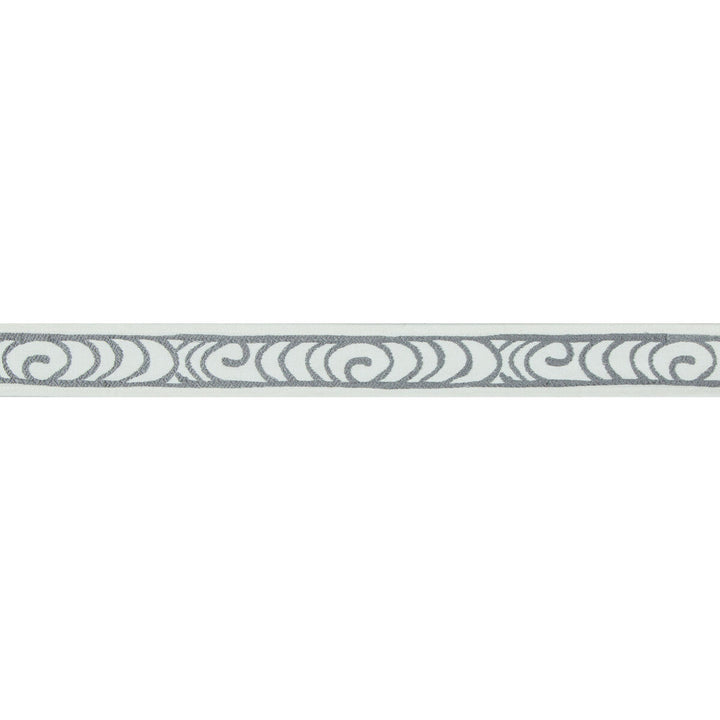 Wave Curl Silver by Kravet Basics Trim Kravet Basics Trim Wave Curl SilverTrim JEFFREY ALAN MARKS OCEANVIEW COTTON - 100% India </p><p>Repeat: H: 1.25, V: 7.8 1.5 - Fabric Carolina -