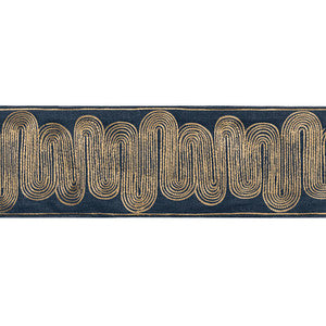 Kravet Trim Ischia Tape Gold/Navy