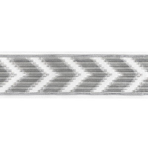 Kravet Trim Chevron Velvet Tape Grey