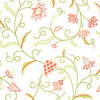 Thibaut Wallpaper ENGLISH CREWEL - Pink and Green