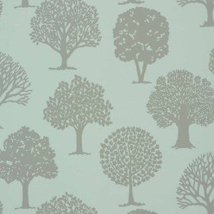 Thibaut Wallpaper Russell Square Linen on Aqua T35108