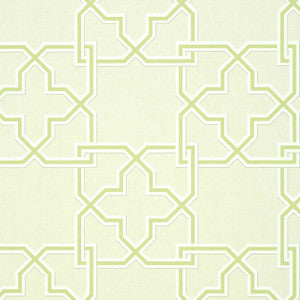 Thibaut Wallpaper Pierson Green on Beige T35126