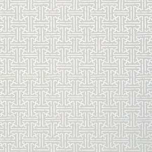 Thibaut Wallpaper Taza Metallic Silver on Grey T35166