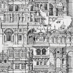 Thibaut Wallpaper Palazzo Black and White T35172