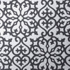 Thibaut Wallpaper Allison Black on Metallic Silver T35177