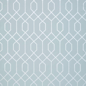 Thibaut Wallpaper La Farge Metallic Silver on Blue T35201