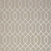 Thibaut Wallpaper La Farge Metallic Pewter on Taupe T35203