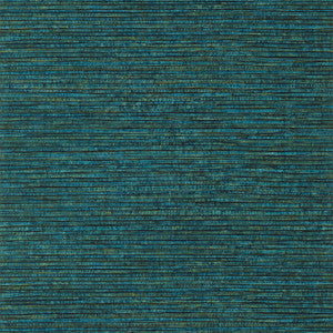 Thibaut Wallpaper Woody Grass Turquoise and Brown T355