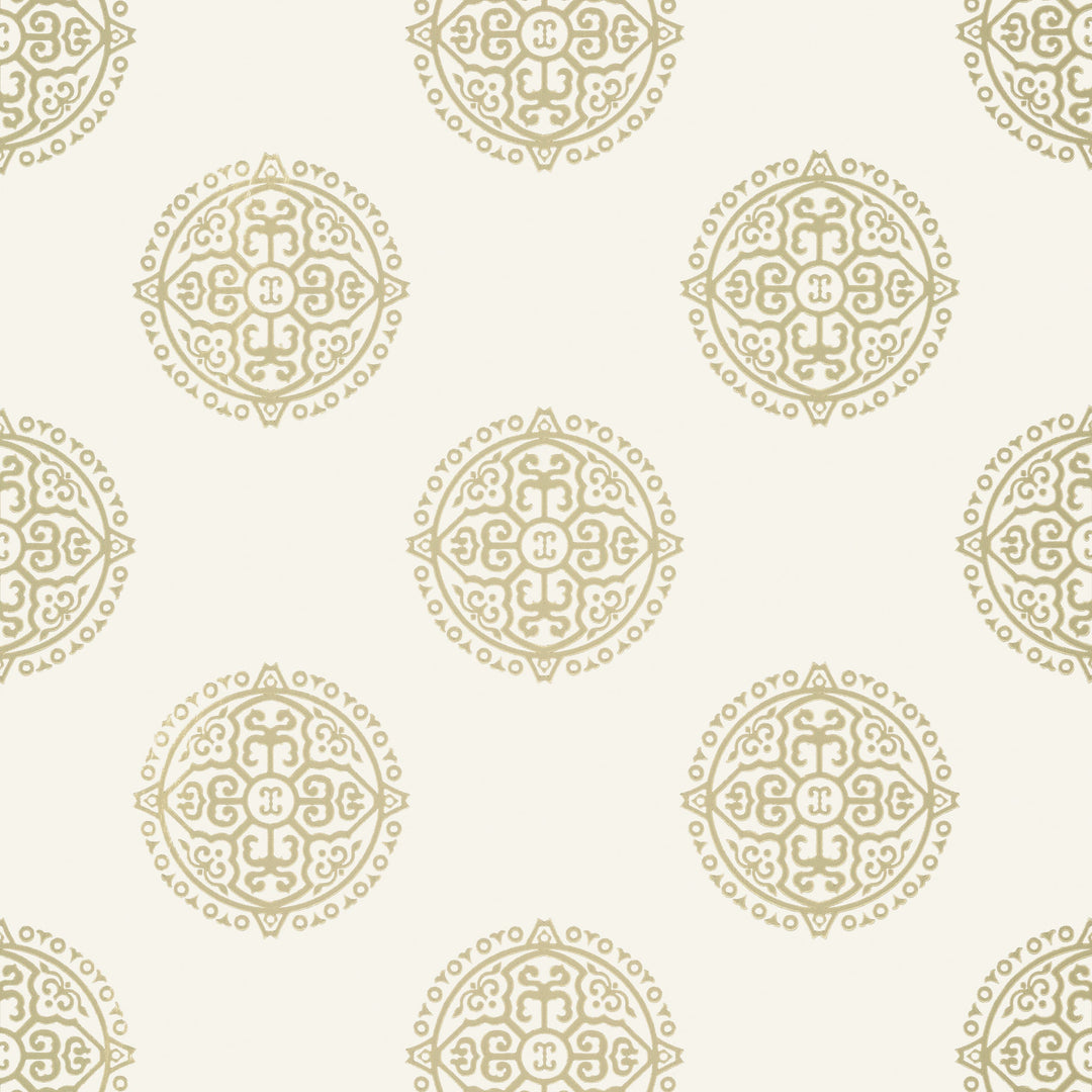 Thibaut Wallpaper HALIE CIRCLE - Beige