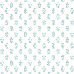 Thibaut Wallpaper Corwin Seaglass on White T36401